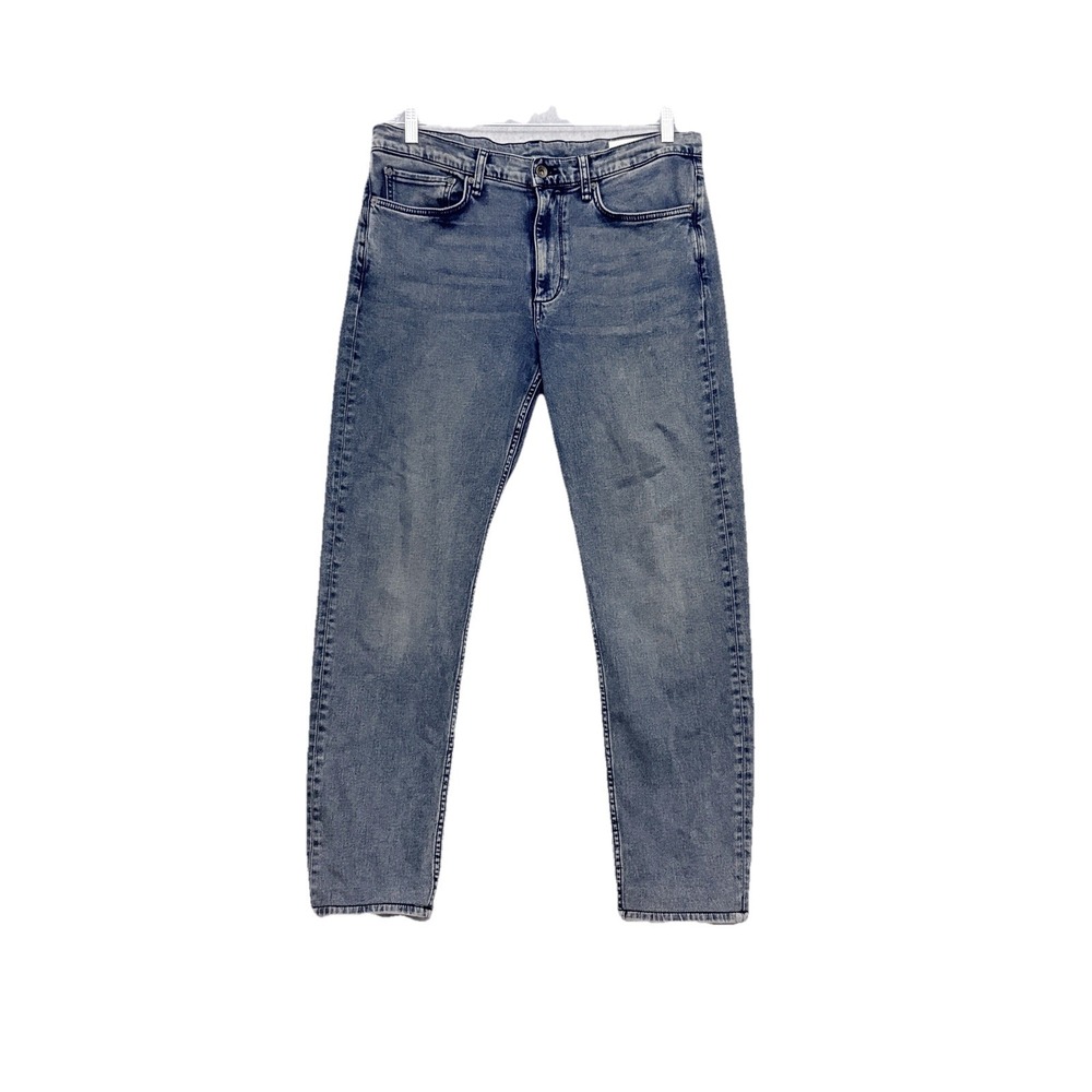 Rag & Bone Fit 2 Men's Slim Straight Leg Med Wash Blue Jeans Denim Sz 34 X 32